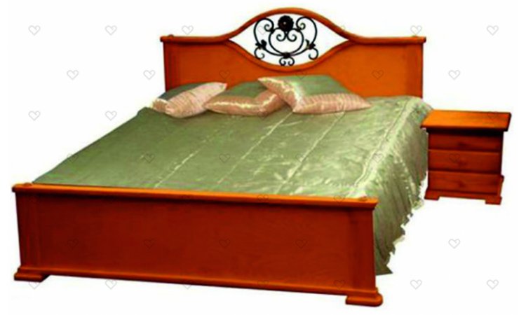 Кровать Жасмин-1 с ковкой