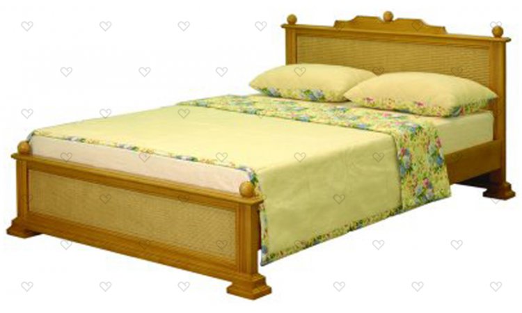 Лиана кровать с ротангом