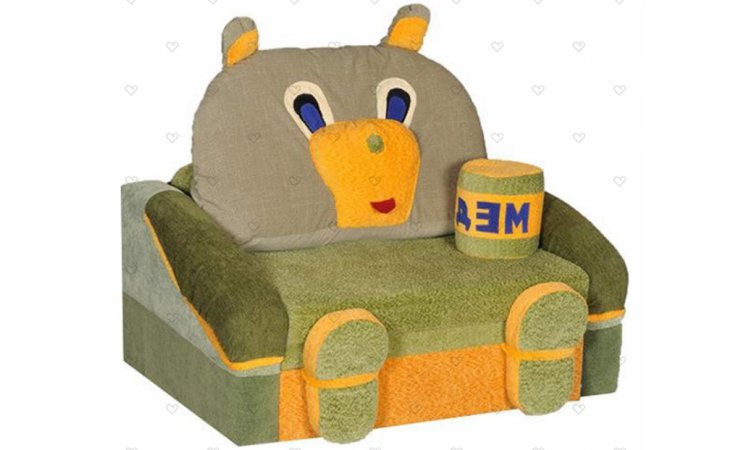 Мишка с медом детский диван 4 ткани