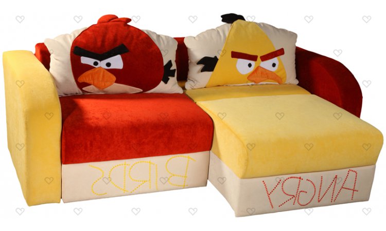 Angry-Birds детский диван