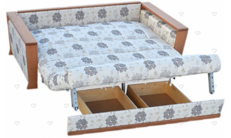 Диван аккордеон на металлокаркасе Мартин