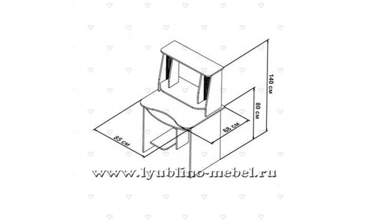 ПСК-2 компьютерный стол