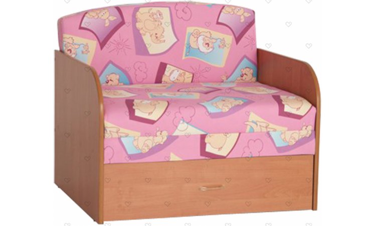 Юлечка с деревянными подлокотниками детский диван